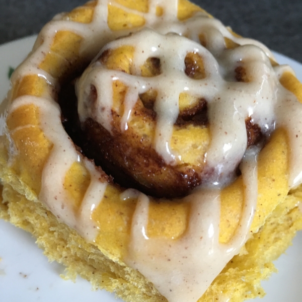 Pumpkin Cinnamon Rolls with Cream Cheese Frosting