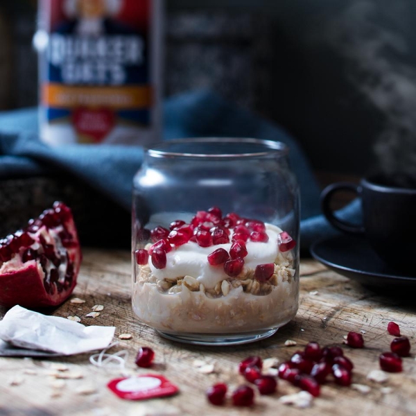 Chai Pomegranate Overnight Oats