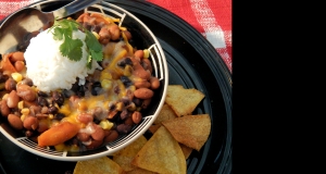 Cheap Veggie Beans and Rice