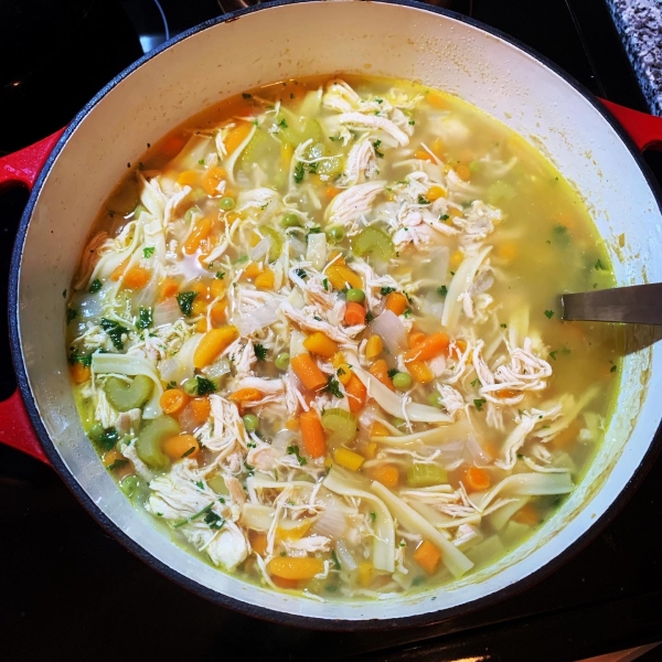 Lemon Ginger Chicken Noodle Soup
