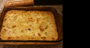 RITZ White Pizza Meatball Dip, created by Lombardi's Pizza
