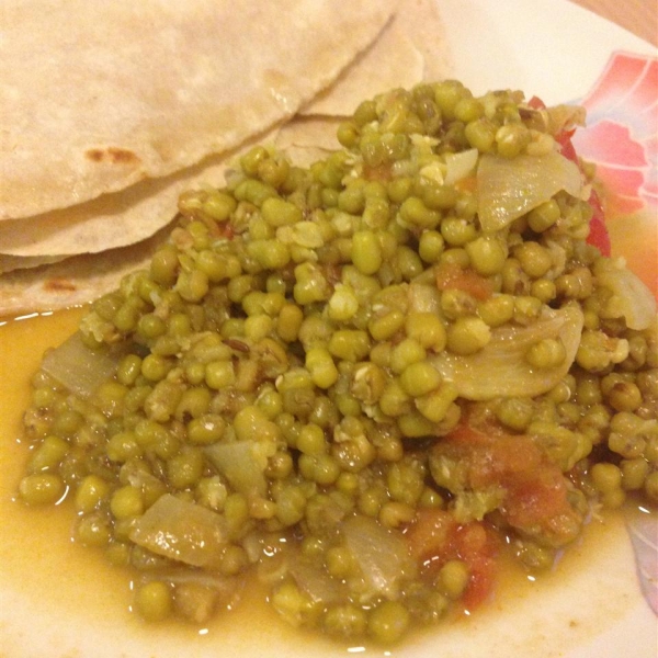 Spiced Moong Beans