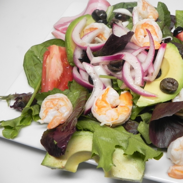 Quick Shrimp and Lime Salad for Two