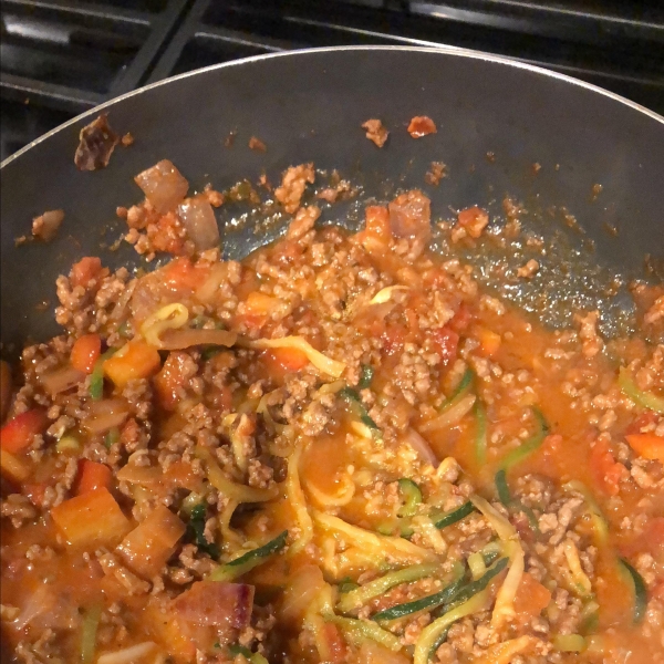 Bolognese Zucchini Noodles
