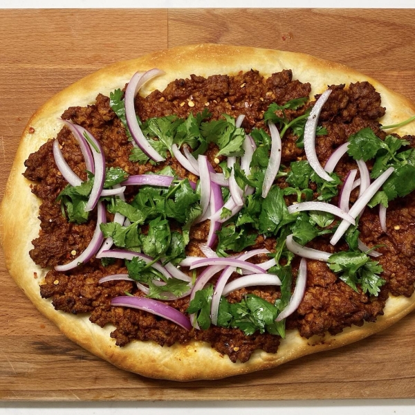 Spiced Lamb Pizza