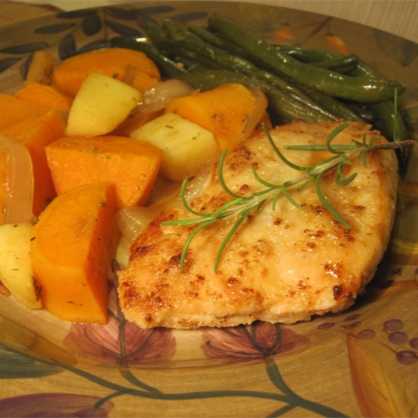 Golden Chicken and Autumn Vegetables
