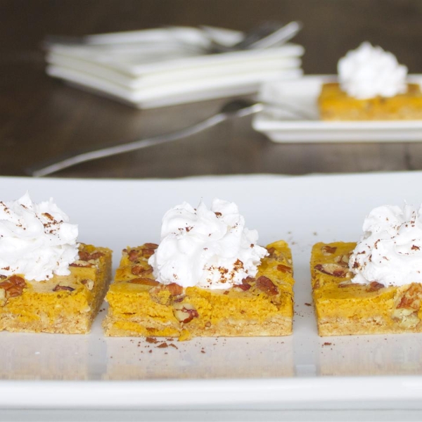 Pumpkin Cheesecake Bars
