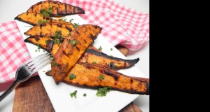 Spicy Grilled Sweet Potato Wedges