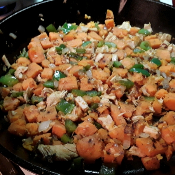 Sweet Potato Turkey Hash