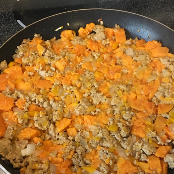 Sweet Potato Turkey Hash