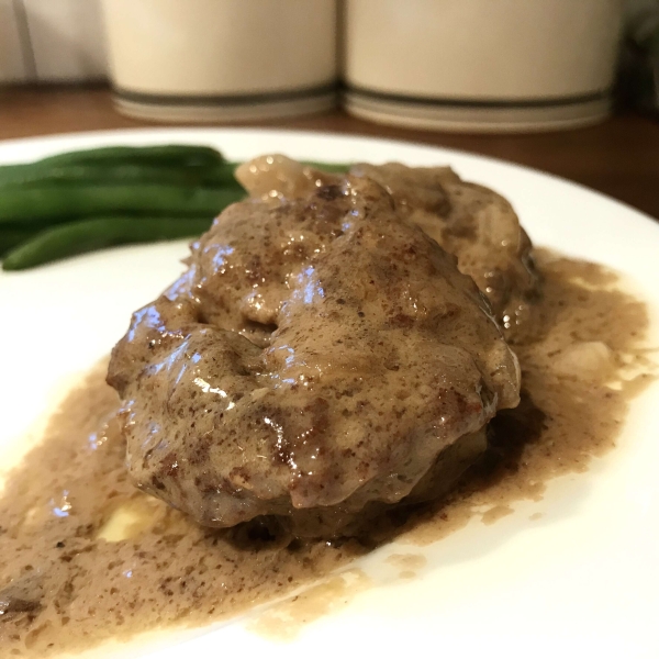 Hamburgers with Mushroom Gravy