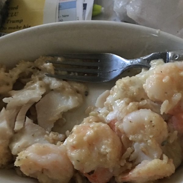 Baked Fish with Shrimp