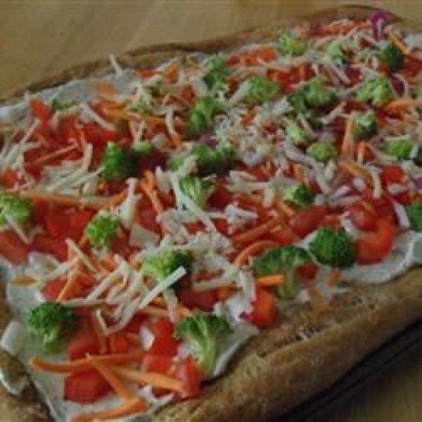 Veggie Ranch Pizza