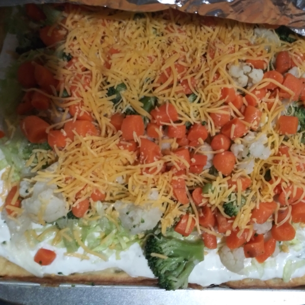 Veggie Ranch Pizza