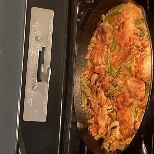 One-Pot Crispy Chicken and Rice