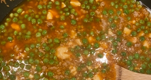 Tofu and Ground Pork with Peas