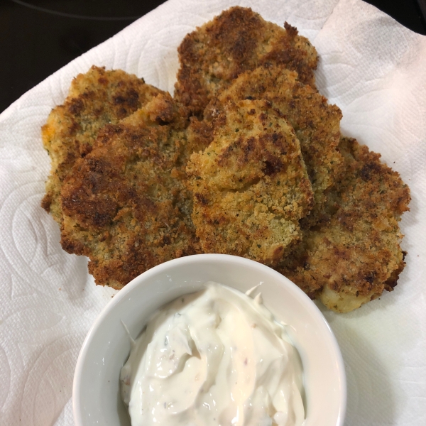 Panko Crusted Mashed Potato Cakes