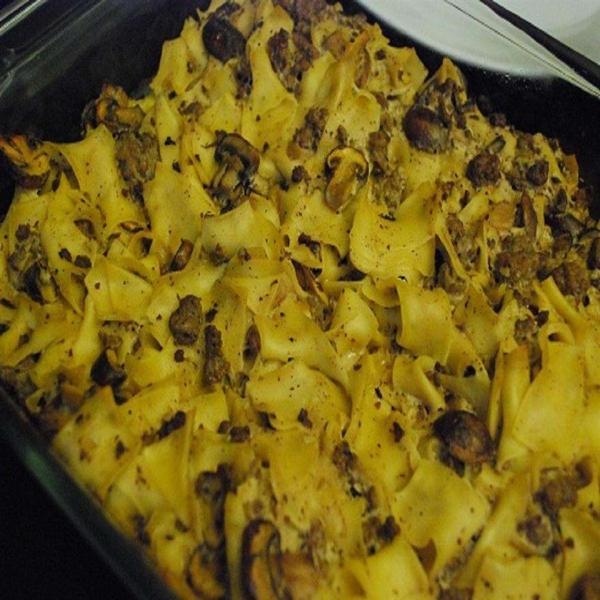 Ground Beef Stroganoff Casserole
