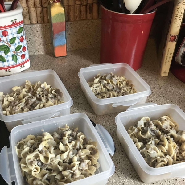 Ground Beef Stroganoff Casserole