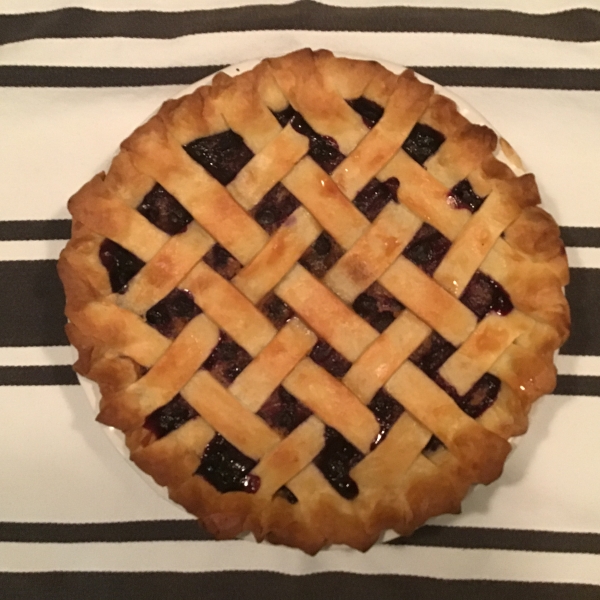 Old-Fashioned Blueberry Custard Pie