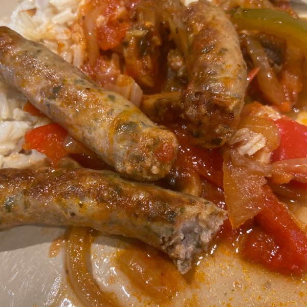 Slow Cooker Sausage and Peppers