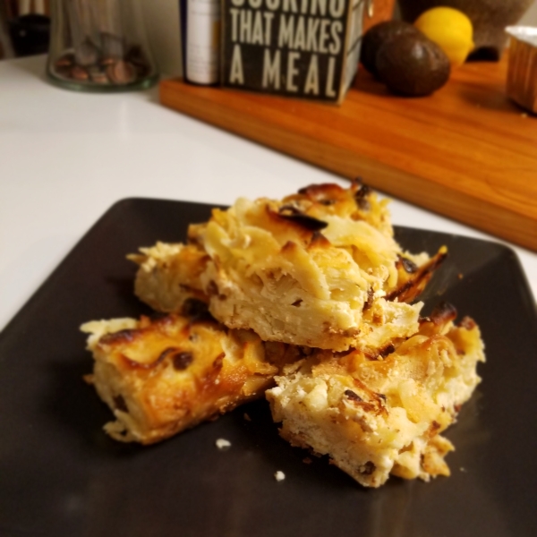 Sweet Noodle Kugel with Raisins