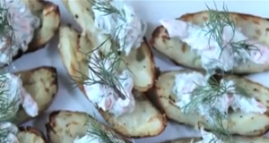 Baked Potatoes with Smoked Salmon and Capers