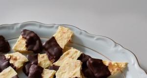 Chocolate-Dipped Peppermint Bark