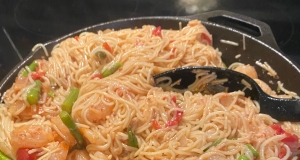 Garlic Angel Hair Shrimp