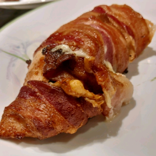 Bacon Wrapped Turkey Breast Stuffed with Spinach and Feta