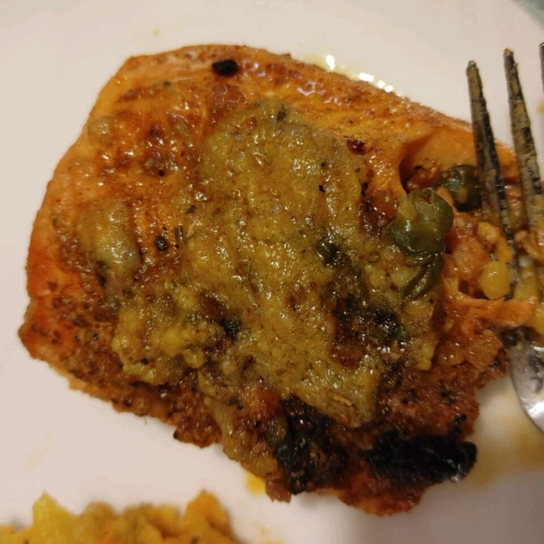 Speckled Trout in Capers and White Wine