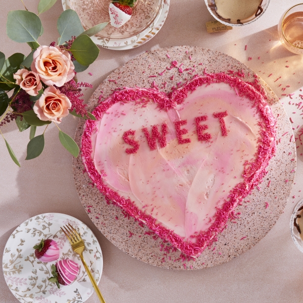 Easy Heart-Shaped Cake
