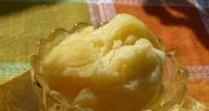 Orange, Mango, and Ginger Sorbet