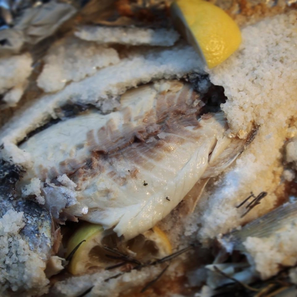 Salt-Baked Red Snapper