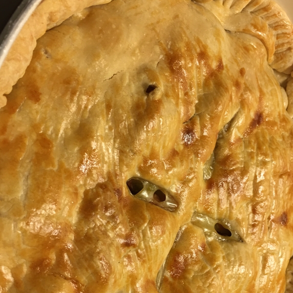 Smoked Sausage Skillet Pot Pie