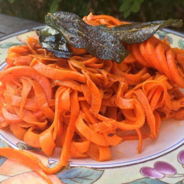 Spiralized Brown Butter Sage Sweet Potato