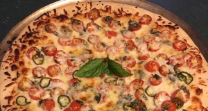 Fresh Tomato and Basil Pizza
