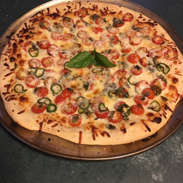 Fresh Tomato and Basil Pizza