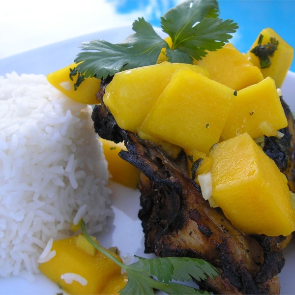 Grilled Chicken with Fresh Mango Salsa