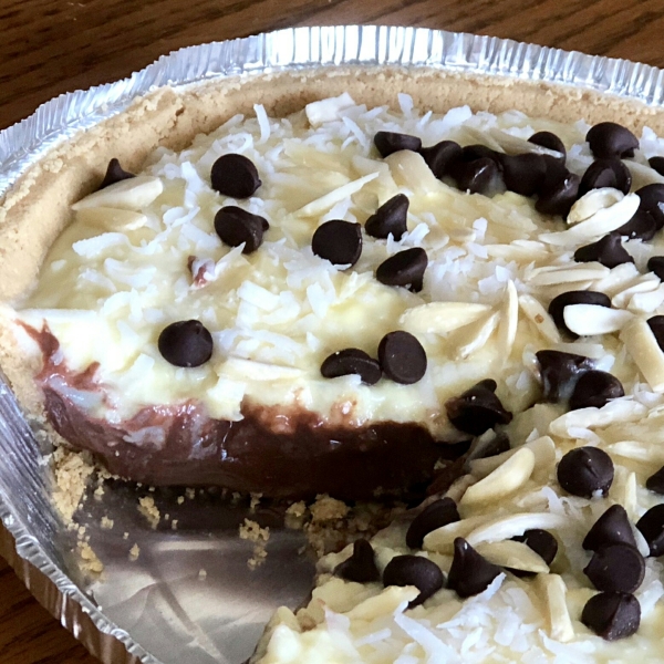 Chocolate Coconut Pudding Pie