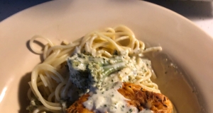 Blackened Chicken Alfredo Pizza