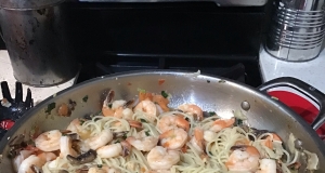 Brandied Shrimp with Pasta