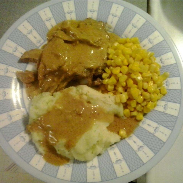 Cream of Mushroom and Soy Sauce Pork Chops