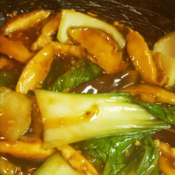 Baby Bok Choy and Shiitake Stir-Fry
