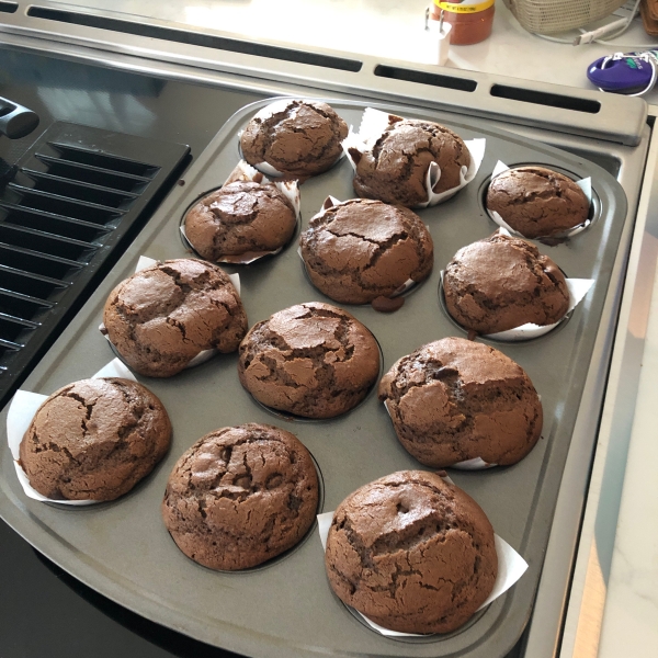 Chocolate Chocolate Chip Muffins