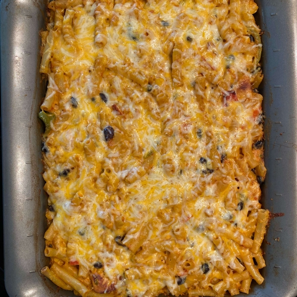 Chicken Fajita Pasta Bake