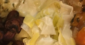 Leeks with Chardonnay and Creme Fraiche