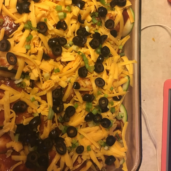 Low-Carb Zucchini Enchiladas