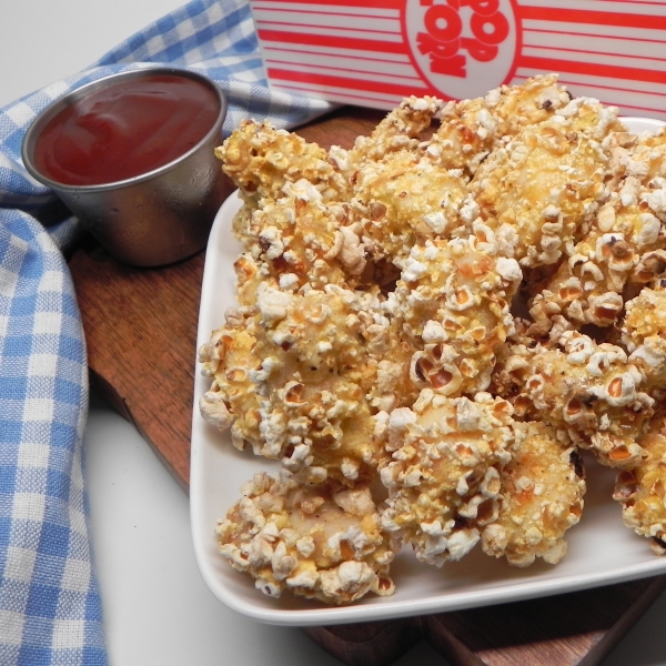 Air Fryer Popcorn-Crusted Popcorn Chicken
