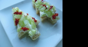 Mini Christmas Tree Sandwiches